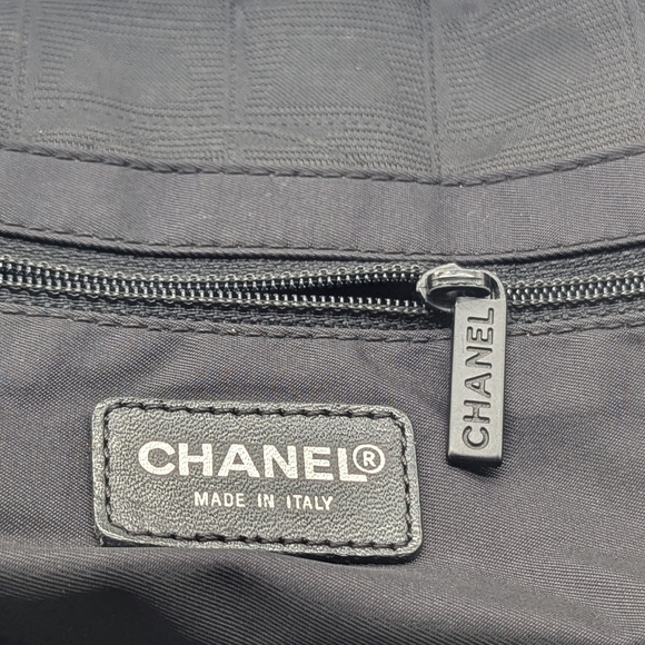 Chanel Travel Line Tote Bag – Black Nylon with Leather Trim - Picture 6 of 7